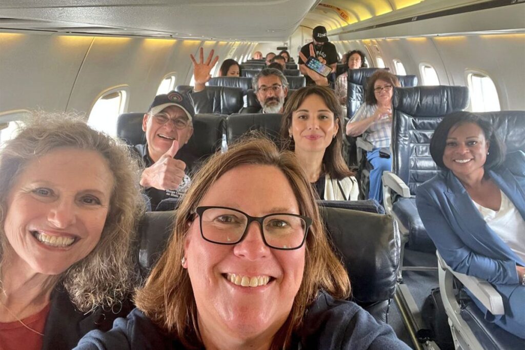 Texas Democrats On Airplane