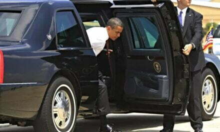 Obama Limo Takes Up Handicapped Parking Space! 