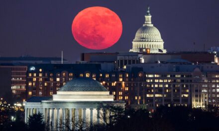 A red wave starts with a red moon
