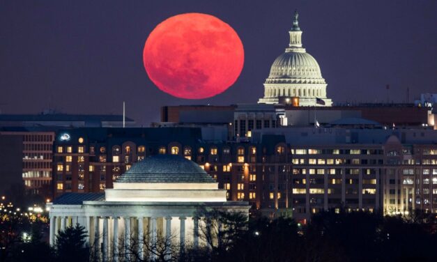 A red wave starts with a red moon