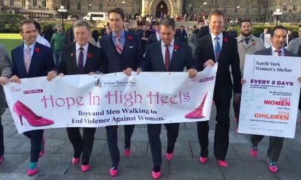 Liberal Male Canadian Lawmakers Walk in Pink Heels