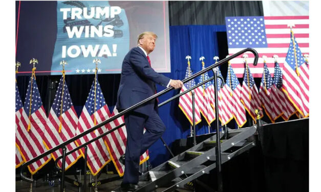 Trump Takes Iowa in a Landslide, DeSantis Beats Out Haley for Second