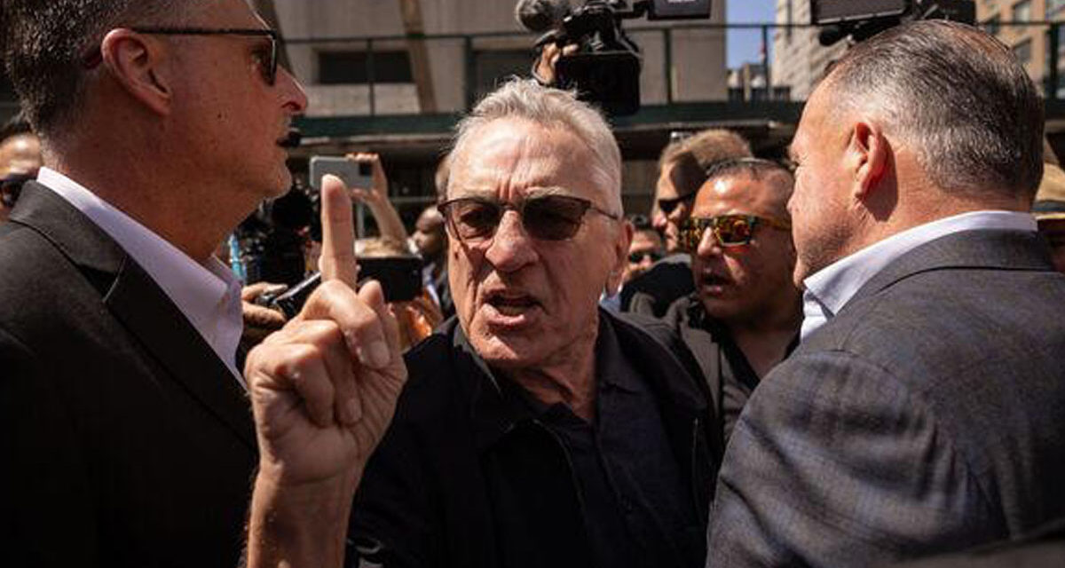 Robert De Niro joins the Alec Baldwin school of unhinged political expression