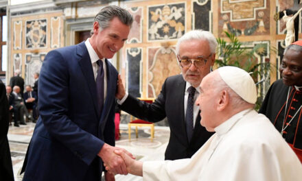 Pope Francis offers his political “blessing” to Gavin Newsom