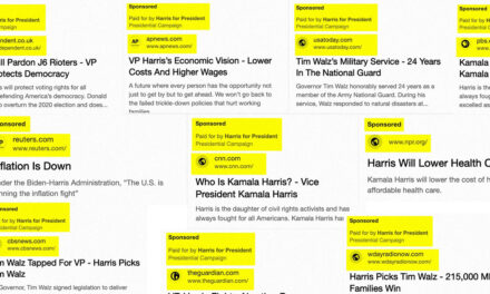 Harris Campaign Creates Fake News Headlines for Google