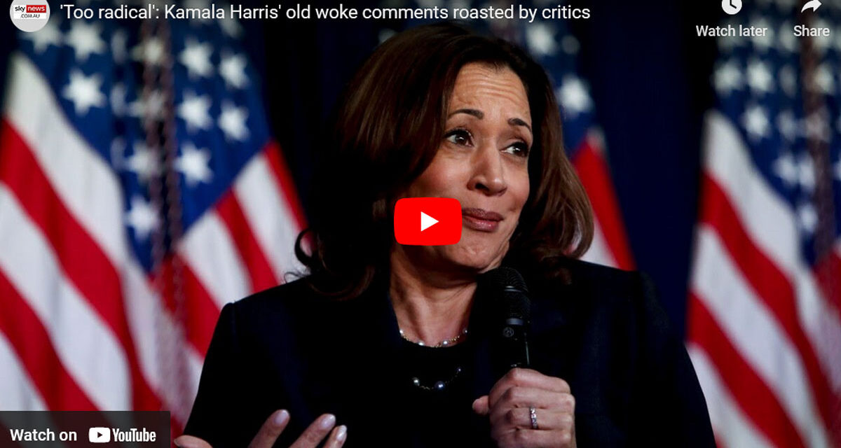 How woke is Kamala Harris? See the Video (30 seconds). Ugh…