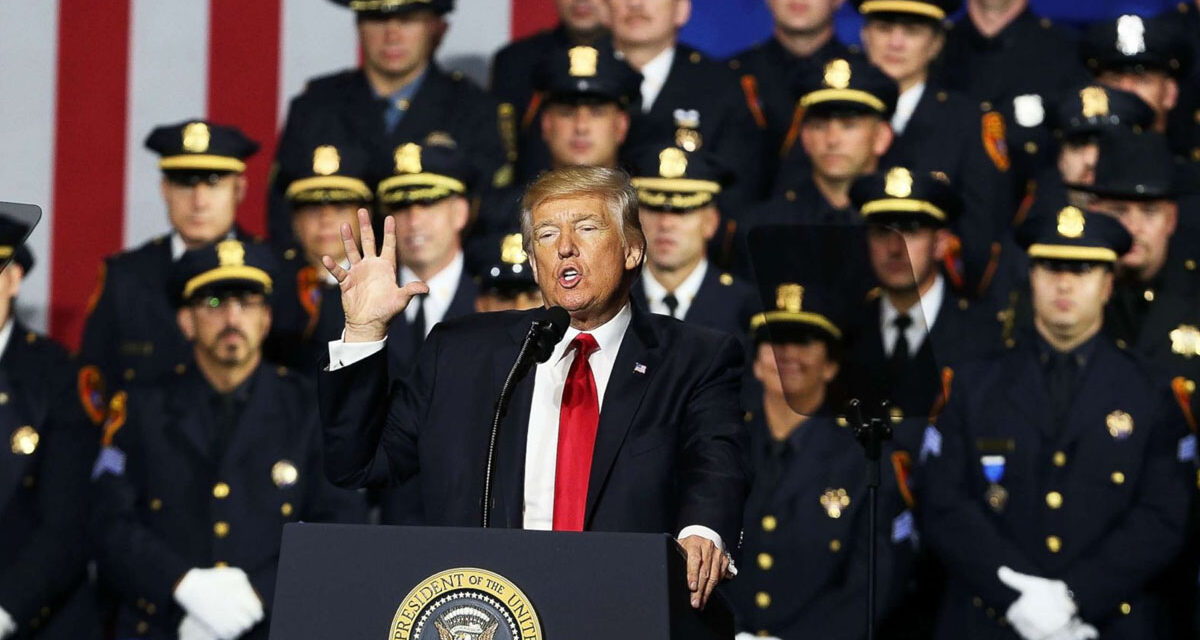 Trump Appeals to Cops as Dems Are Blind to Massive Crime Wave