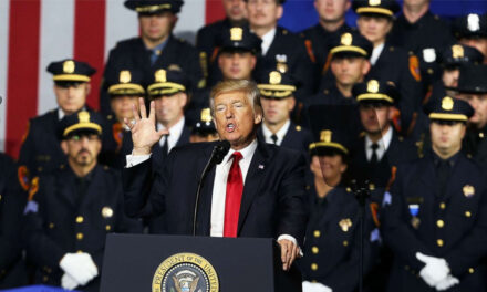 Trump Appeals to Cops as Dems Are Blind to Massive Crime Wave