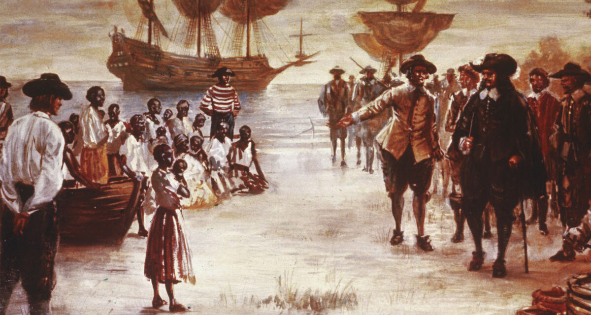 When did slaves first arrive in North American?  And no, it was not 1619