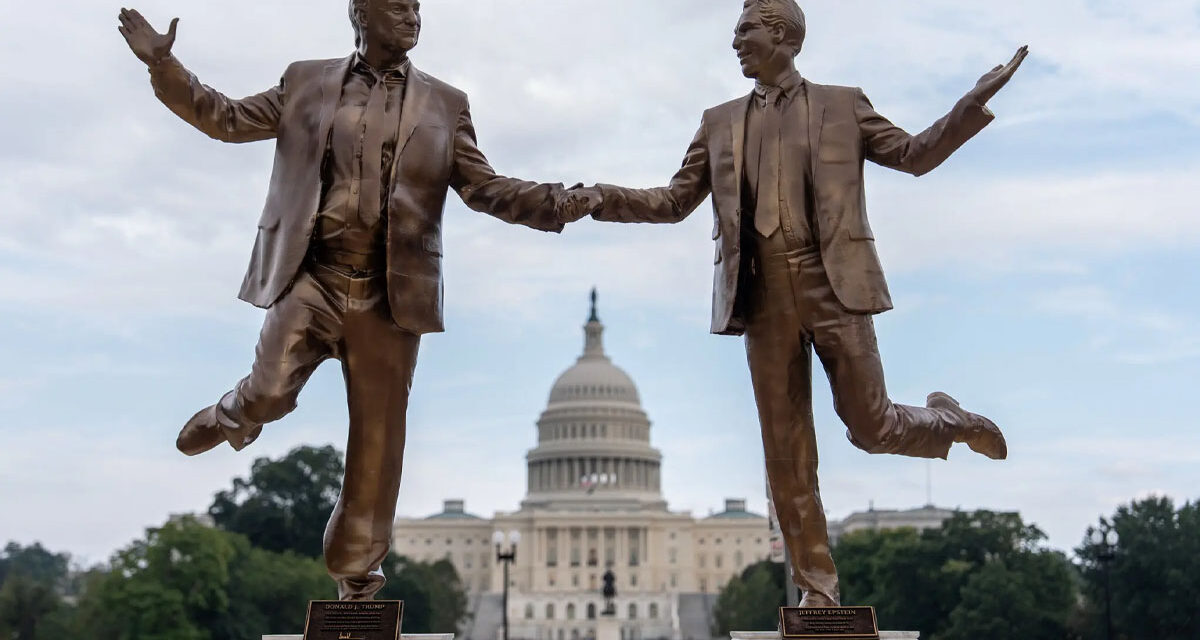 Libs Plant Weird Statues of Trump on National Mall in D.C.
