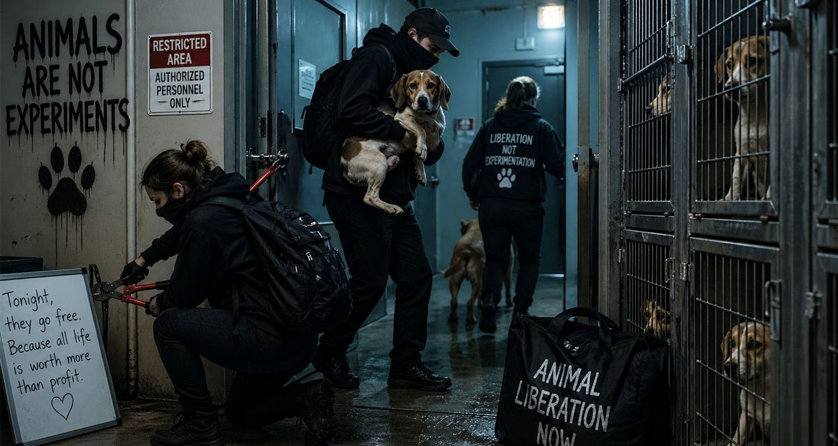 Animal Rights Activists Arrested for Freeing Dogs Bred for Lab Experiments