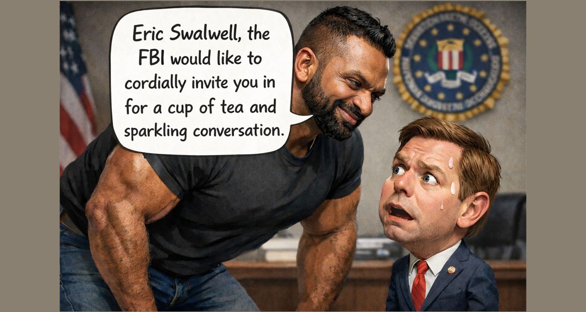Kash Patel Sticks it to Eric Swalwell Moments After His Resignation