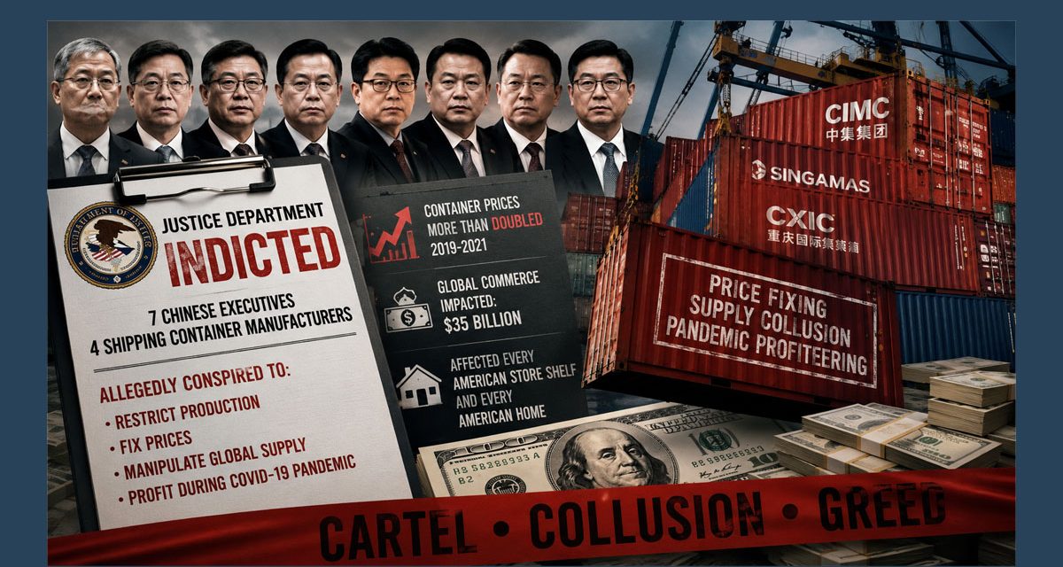 DOJ Alleges Chinese Executives Created Pandemic Shortages on Purpose
