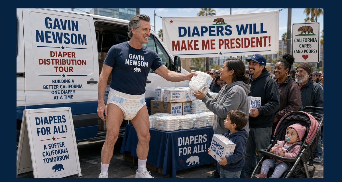 Gavin Newsom’s ‘Free’ Diapers Scheme – Gift or Grift?
