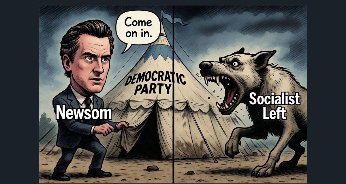 Newsom Calls for Closer Ties to the Radical Left
